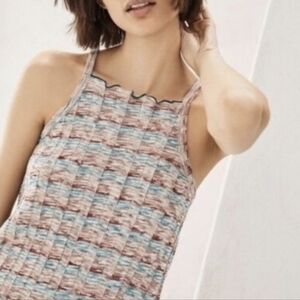 Anthropologie AKEMI KIN Summer   Tank Top Knit Stretchy Size Medium